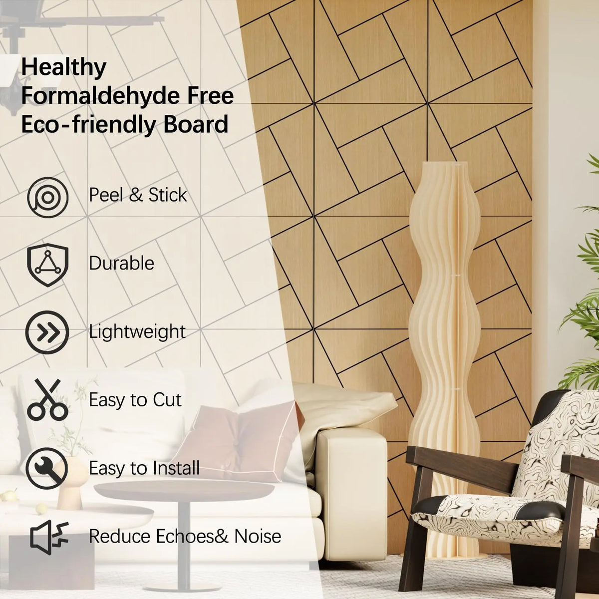 Self Adhesive Acoustic Wall Panels For Home And Office