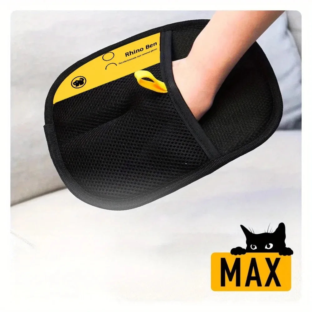 Effective Pet Grooming Mittens For Cat Hair Removal