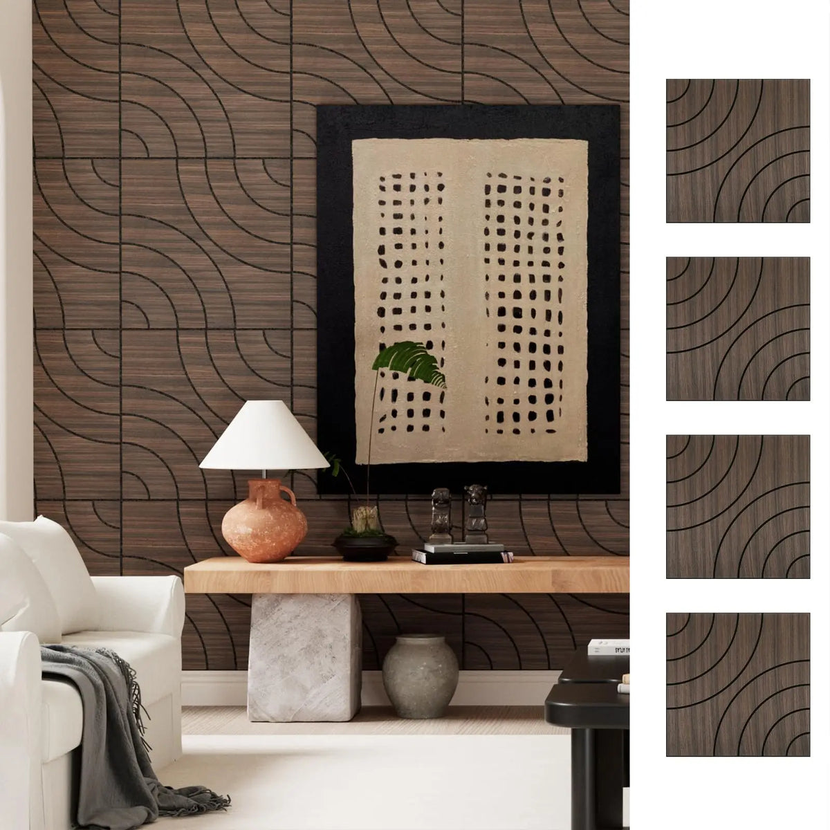 Peel And Stick 3D Acoustic Wall Panels Soundproof Wall Decor