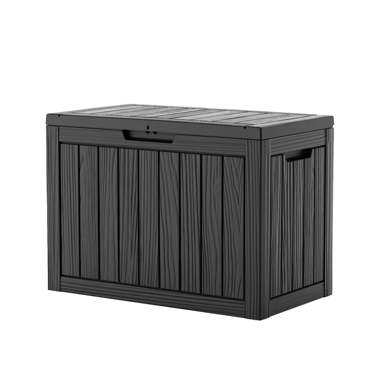 Weather Resistant Plastic Deck Storage Box With Secure Lid
