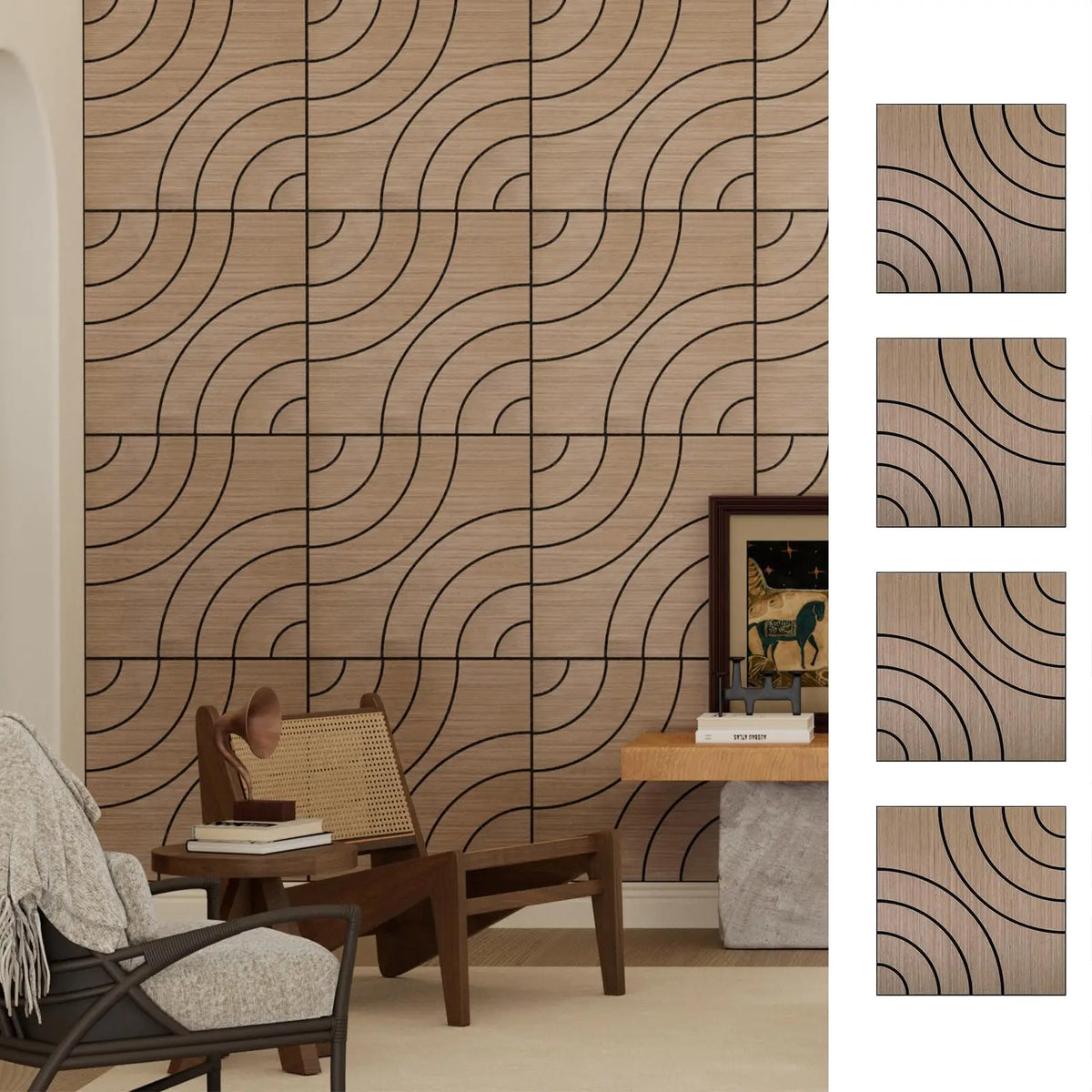 Peel And Stick 3D Acoustic Wall Panels Soundproof Wall Decor