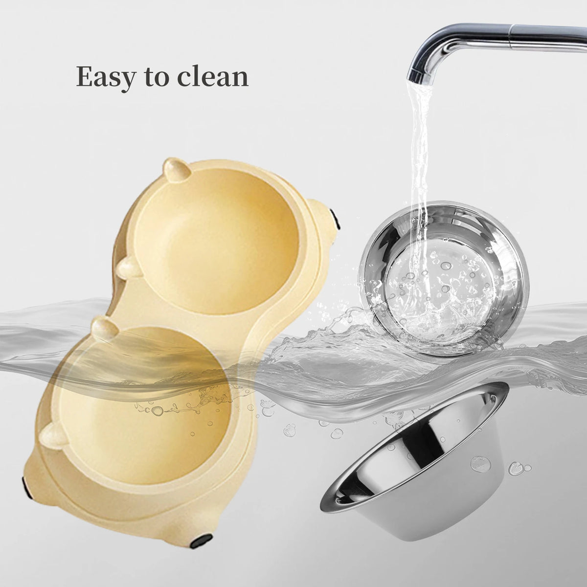 Professional Stainless Steel Pet Double Feeder Bowl