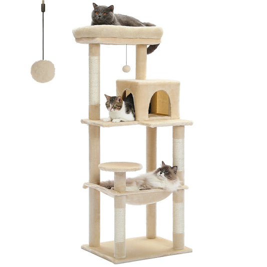 Pawz Road Five Level Cat Tree With Hammock And Scratcher