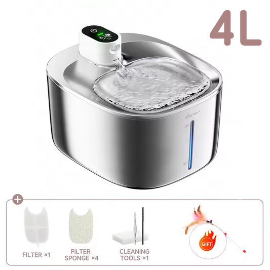 Apetdola Wireless Automatic Pet Water Fountain With Smart Sensor
