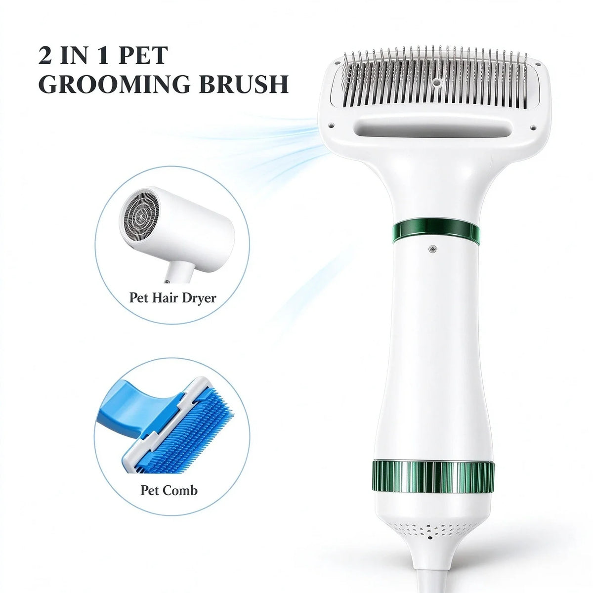 Professional Pet Hair Dryer With Adjustable Speed And Brush
