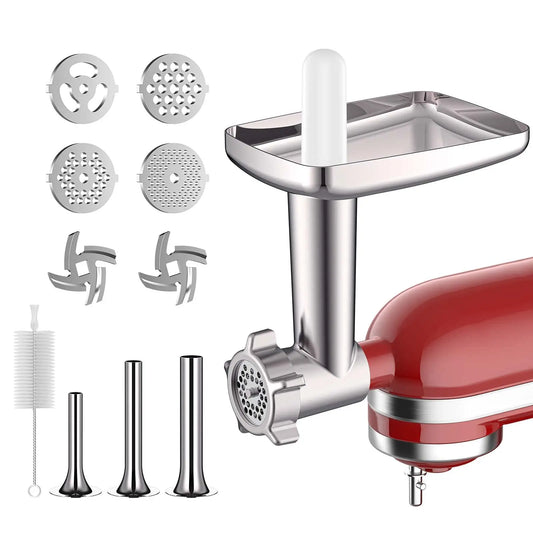 GVODE Meat Grinder Attachment For KitchenAid Stand Mixer With Plates