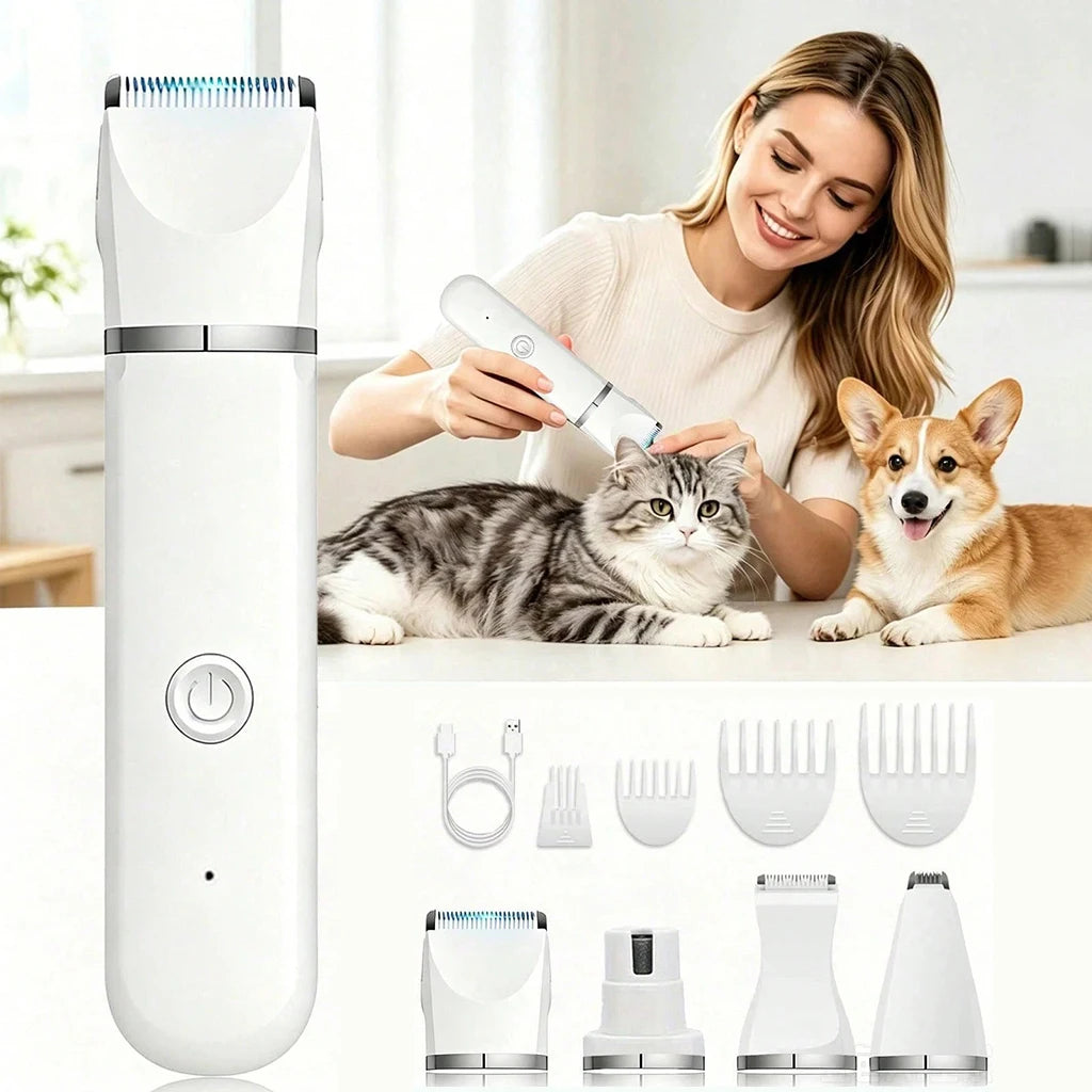 Shuyu Cordless Rechargeable Pet Hair Clipper And Trimmer Kit