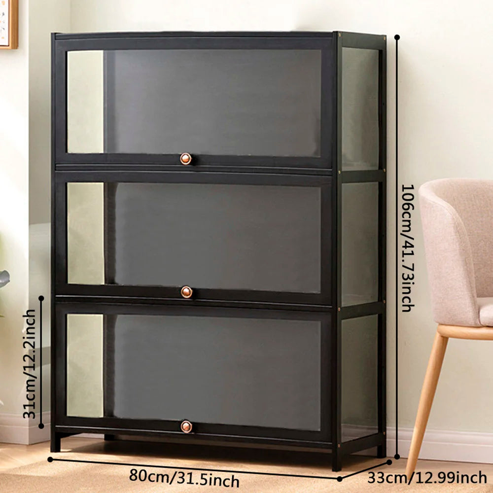 Acrylic Display Case For Anime Figures With Detachable Shelves