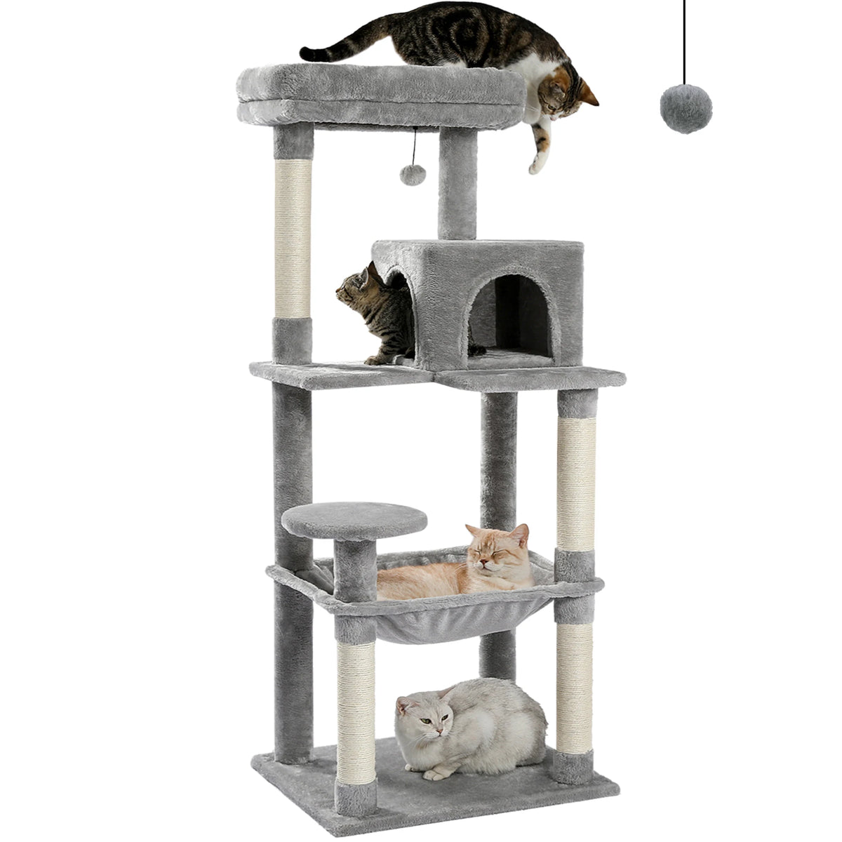 Pawz Road Five Level Cat Tower With Sisal Scratching Posts